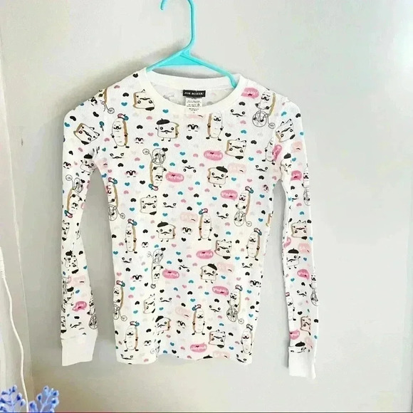 Joe Boxer Girl’s Thermal Ribbed Knit Pajamas, size 12 - Picture 2 of 8